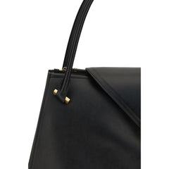 Versace Black Calf Leather Bos Taurus Shoulder Bag