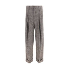 Dolce & Gabbana Brown Alpaca Vicugna Pacos Pants
