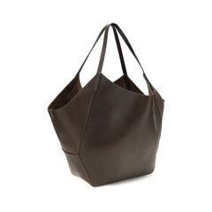 Brunello Cucinelli Brown Calf Leather Bos Taurus Shoulder Bag