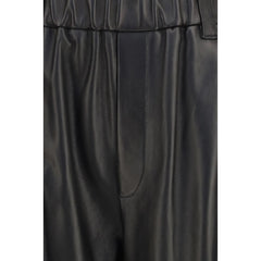 Brunello Cucinelli Black Leather Pants