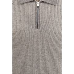Brunello Cucinelli Gray Cashmere Sweater