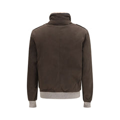 Brunello Cucinelli Brown Cotton Bomber
