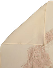 Dolce & Gabbana Light Beige Ornate Lace Neck Shawl Scarf