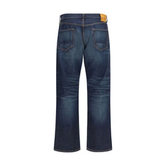 Tom Ford Blue Cotton Straight-Leg Jeans