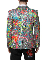 Dolce & Gabbana Multicolor SICILIA 2 Buttons Jacket Suit