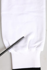 Dolce & Gabbana White Cotton DG Crew Neck Sweatshirt Sweater