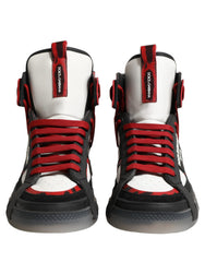 Dolce & Gabbana Multicolor Leather High Top Sneakers Shoes