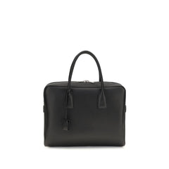Saint Laurent Black Calf Leather Bos Taurus Handbag