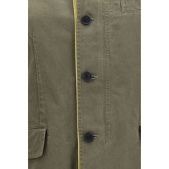 Fendi Bicolor Cotton Full-Length Jacket