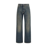 Fendi Blue Cotton Jeans Denim