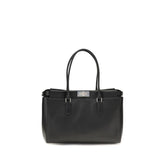 Fendi Black Calf Leather Bos Taurus Shoulder Bag