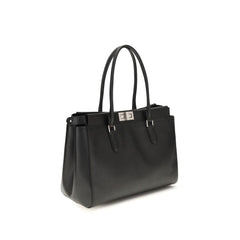 Fendi Black Calf Leather Bos Taurus Shoulder Bag