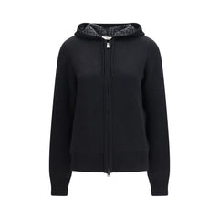 Fendi Black Cashmere Hoodie