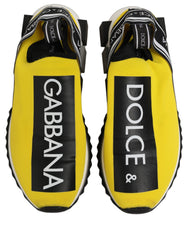 Dolce & Gabbana Yellow Sorrento Low Top Men Sneakers Shoes