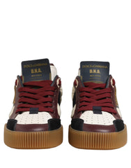 Dolce & Gabbana Multicolor Leather MIAMI Sneakers Shoes