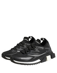 Dolce & Gabbana Black White Sorrento Low Top Sneakers Shoes