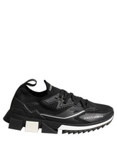 Dolce & Gabbana Black White Sorrento Low Top Sneakers Shoes