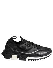 Dolce & Gabbana Black White Sorrento Low Top Sneakers Shoes