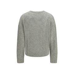 Brunello Cucinelli Gray Linen Sweatshirt