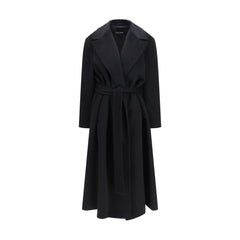 Dolce & Gabbana Black Wool Oves Aries Coat