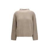 Brunello Cucinelli Beige Wool Oves Aries Turtleneck