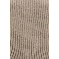 Brunello Cucinelli Beige Wool Oves Aries Turtleneck
