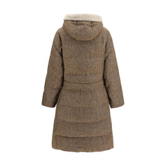 Brunello Cucinelli Brown Wool Oves Aries Coat