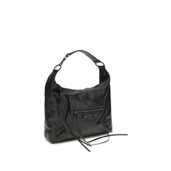 Balenciaga Black Lamb Ovis Aries Shoulder Bag