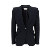 Alexander McQueen Black Acetate Blazer