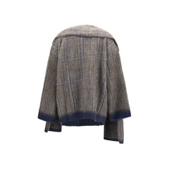 Brunello Cucinelli Gray Mohair Full-Length Jacket