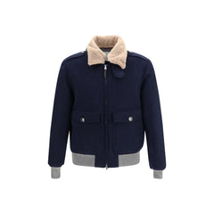 Brunello Cucinelli Blue Cashmere Full-Length Jacket