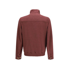 Brunello Cucinelli Bordeaux Wool Oves Aries Full-Length Jacket