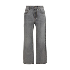 Brunello Cucinelli Gray Cotton Jeans Denim