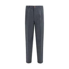 Brunello Cucinelli Gray Wool Oves Aries Dress Pants
