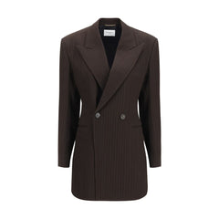 Saint Laurent Brown Wool Oves Aries Full-Length Jacket