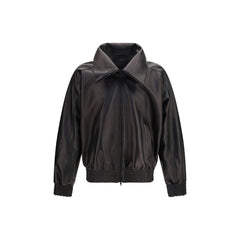 Balenciaga Black Lamb Ovis Aries Leather Jacket