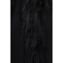 Fendi Black Wool Oves Aries Sleeveless Jacket