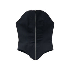 Alexander McQueen Black Wool Oves Aries Corset