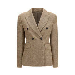 Brunello Cucinelli Beige Wool Oves Aries Full-Length Jacket