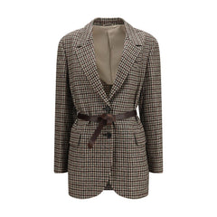 Brunello Cucinelli Beige Mohair Blazer