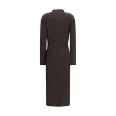 Brunello Cucinelli Brown Wool Oves Aries Casual Dress