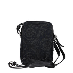 Versace Black Fabric Crossbody Bag