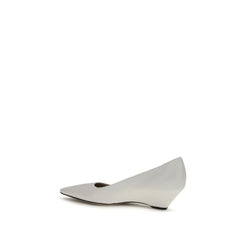 The Row White Lamb Ovis Aries Platform Pumps