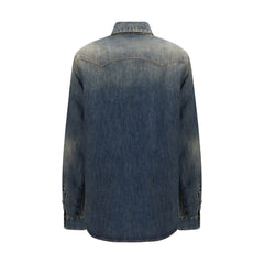 Fendi Blue Denim Shirt