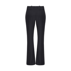 Alexander McQueen Black Acetate Flared Pants