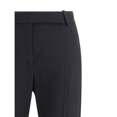 Alexander McQueen Black Acetate Flared Pants