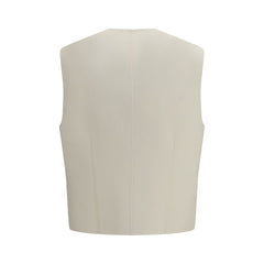 Fendi Beige Wool Oves Aries Waistcoat