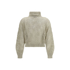 Brunello Cucinelli Beige Linen Cardigan