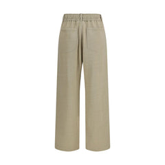 Brunello Cucinelli Beige Cotton Casual Pants