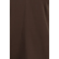 Brunello Cucinelli Brown Silk Sleeveles T-Shirt